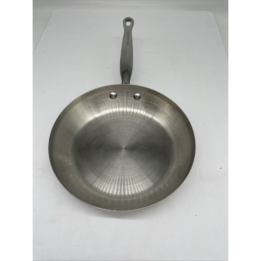 10" Kitchen Aid 5-Ply Full Cap Copper Base Induction Frying Pan Skillet 10 Inch